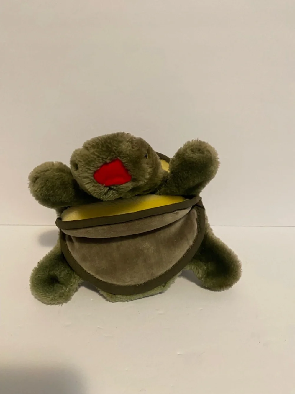Folkmanis Folktails Turtle Hand Puppet Tortoise Plush Stuffed Animal Vintage Toy - Picture 2 of 7